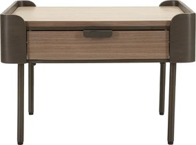 Hnedý konferenčný stolík z jedlového dreva 60x60 cm Toronto – Mauro Ferretti