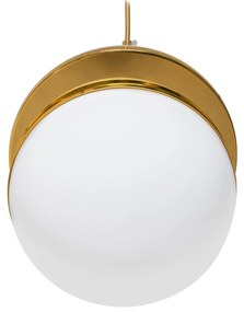 Toolight Toolight, závesná stropná lampa akrylová guľa 1xE27 APP481-1CP, biela-zlatá, OSW-00598