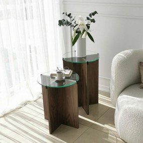 Súprava odkladacích stolíkov Lily Walnut, 2 ks