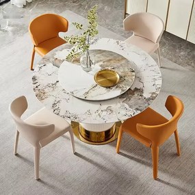 OKRÚHLY JEDÁLENSKÝ STÔL CELINE MRAMOR 130 cm