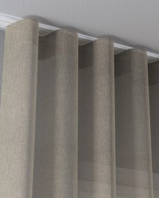 Záclona s riasením WAVE farba produktu béžová látka polopriehľadný, zapletaná