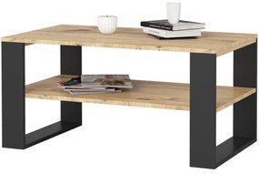 Konferenčný stolík ALEX dub artisan / čierny