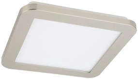 CLX LED panel do kúpeľne NAPOLEONE, 22,5x22,5cm, teplá biela, satinový