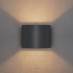Brilagi - LED Vonkajšie nástenné svietidlo RONDO LED/6W/230V antracit IP54