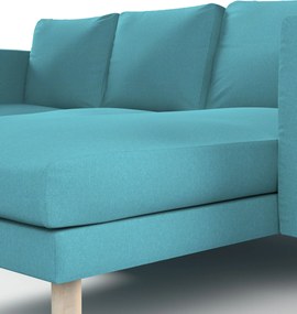 Poťah na sedačku Norsborg s ležadlom - 3 os. farba produktu modrá látka zapletaná