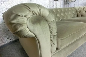 (3010) VIVONITA Chesterfield hnedá pohovka 195cm