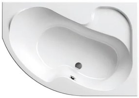 Ravak Rosa I asymetrická vaňa 140x105 cm akrylát pravá cv01000000 RO1400P