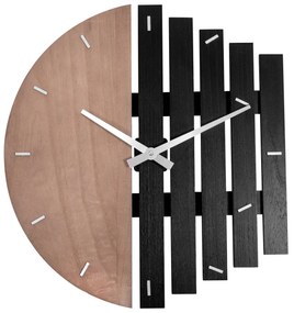 Nástěnné hodiny LANCA 50 cm hnědé/černé