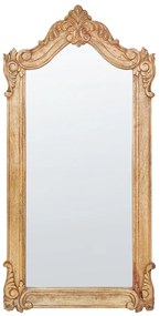 Drevené nástenné zrkadlo 62 x 123 cm svetlé MABLY Beliani