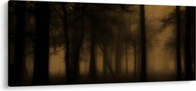 Obraz - Temný les (120x50 cm)