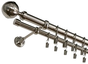 Garniž 240cm II kula fi 25 nikel