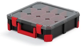 Kufríkový organizér 59,8 × 39 × 11 cm, prepážky, čierna