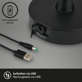 Brilo - LED vonkajšia stmievateľná nabíjateľná lampa LED/3W/5V IP44 2000 mAh