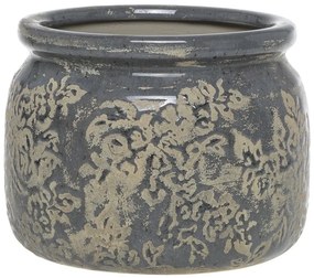 Opálový antik keramický obal na kvetináč s kvetmi Antibes - Ø 20*15 cm