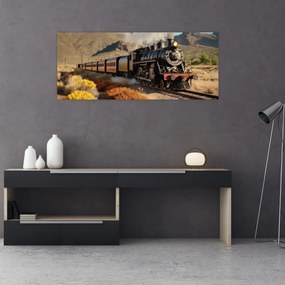 Obraz - Parná lokomotíva (120x50 cm)