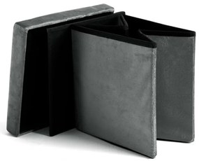 Úložná taburetka DIEGO M grafitová