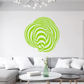 Veselá Stena Samolepka Abstraktná špirála Farba: zelená, Veľkosť: 80 x 80 cm
