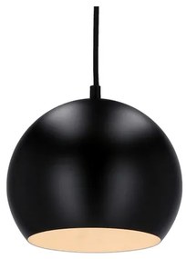 Luster na lanku FLEN 1xE27/40W/230V pr. 20 cm čierna