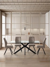 Svetlosivé menčestrové jedálenské stoličky v súprave 2 ks Anibal – Marckeric