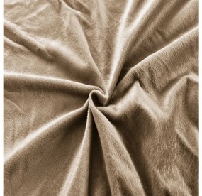 Plachta mikroplyš SOFT 90x200 cm hnedé