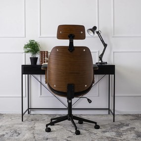 Kancelářská židle Fabian ořech/černá