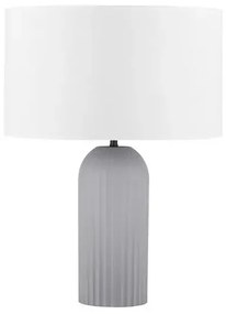 LED sivo-biela stolná lampa Ammos