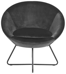 Kreslo BERYL tmavošedá