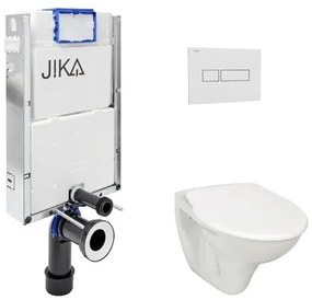 Cenovo zvýhodnený závesný WC set Jika na zamurovanie + WC Jika Nila KMPLJIKA, 1 ks