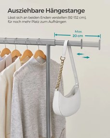 Vešiakový stojan na kolieskach HSR013G01