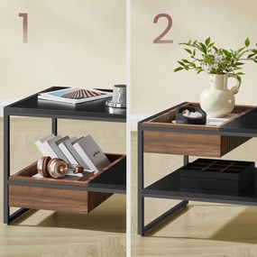 Konferenčný stolík E1081 BK, čierna