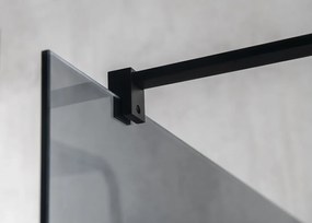 Gelco, VARIO BLACK jednodielna sprchová zástena na inštaláciu k stene, sklo nordic, 1200 mm, GX1512-06