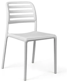 COSTA BISTROT záhradná stolička bez podrúčok bianco