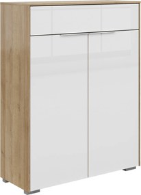 XXXLutz KOMODA, biela, farba duba, 81/110/37 cm Voleo - Komody - 002427020423