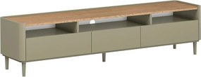 TV stolík Elivo 200 cm na nožičkách - eukalyptus / dub baltic dune