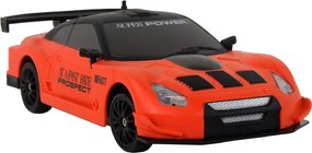 LEAN Toys Športové autíčko s diaľkovým ovládaním R/C v mierke 1:24, oranžové, s vymeniteľnými kolesami