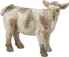 Béžová antik dekoratívna figúrka vidiecka kravička - 43*17*31 cm
