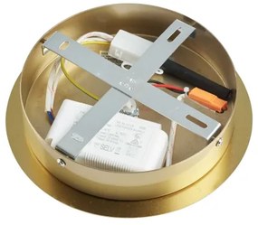 Ideal Lux - LED Luster na tyči EQUINOXE 12xG4/2W/230V pr. 124 cm mosadz/číra