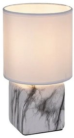 Rabalux 74069 stolná lampa Nalisa, hranatá, biela