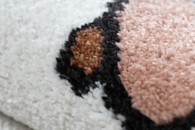 Koberec FUN Hop pre deti, zvieratká, zelený