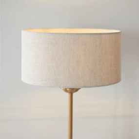 Endon 110728 - Stolná lampa HIGHCLERE 1xE14/7W/230V béžová/mosadz