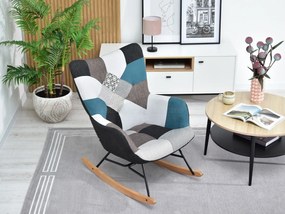 Kreslo Sibyla (patchwork + buk biely). Akcia -18%. Vlastná spoľahlivá doprava až k Vám domov. 1110397