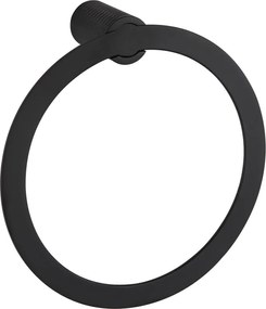 Mexen Base, prsteňový držiak na uteráky, čierna matná, 7088232-70