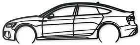 drevko Obraz na stenu RS 5 Sportback Rozmer obrazu: 26,5 x 86 cm, Farba dekorácie: Čierna