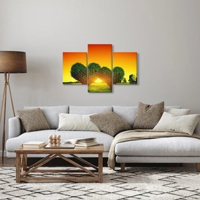 Obraz - Srdce v korunách stromov (90x60 cm)