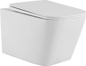 BPS-koupelny Závesná WC misa so SoftClose sedadlom HYD-4190, biela
