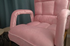 Bestent Polohovacie kreslo s podnožkou Pink Elegance