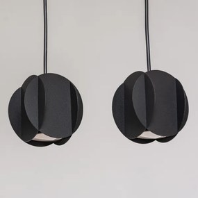 Závesný luster GAMBIT na lanku 4xGU10/10W/230V, čierny