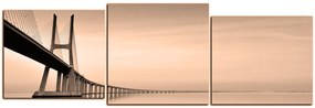 Obraz na plátne - Most Vasco da Gama - panoráma 5245FE (120x40 cm)
