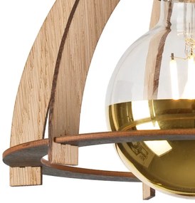 Prisadený luster LANDO 1xE27/15W/230V dub