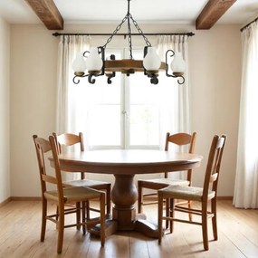 Brilagi - Luster na reťazi ROATA 6xE14/40W/230V buk